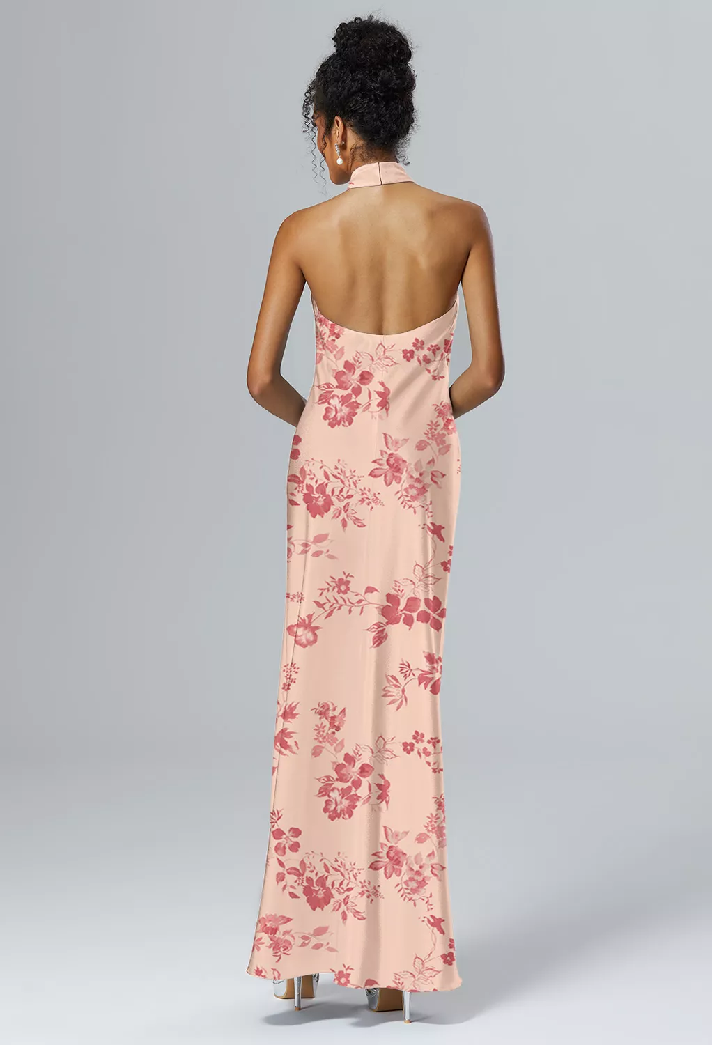 AW Mugwort Pink Cherry Blossom  Fall Wedding Guest Dresses